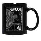 Epcot Center. Black Coffee Mug, Gift Coffee Mug - Black
