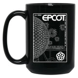 Epcot Center. Black Coffee Mug, Gift Coffee Mug - Black