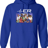 Er Tv Show Graphic Pullover Hoodie - Blue