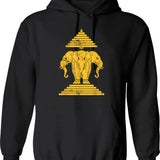 Epithet Erased Hoodie - Retro Graphic Pullover Hoodie for Men & Women - Black