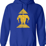 Epithet Erased Hoodie - Retro Graphic Pullover Hoodie for Men & Women - Blue