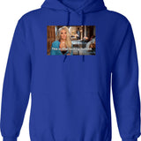 Erika Jayne Graphic Pullover Hoodie - Blue