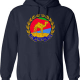 Erin Go Bragh Hoodie - Retro Graphic Pullover Hoodie for Men & Women - Navy