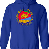 Erin Go Bragh Hoodie - Retro Graphic Pullover Hoodie for Men & Women - Blue
