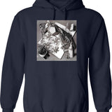 Eritrea Design Hoodie - Retro Graphic Pullover Hoodie for Men & Women - Navy