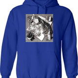 Eritrea Design Hoodie - Retro Graphic Pullover Hoodie for Men & Women - Blue