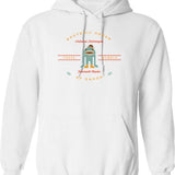 Escher Classic Hoodie - Retro Graphic Pullover Hoodie for Men & Women - White