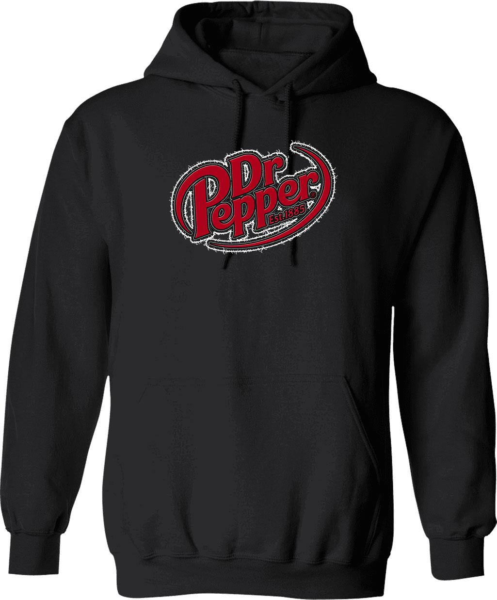 Est 1885 Dr Pepper Graphic Pullover Hoodie - Black