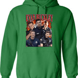 Eternal Virgin Hoodie - Retro Graphic Pullover Hoodie for Men & Women - Green