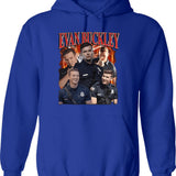 Eternal Virgin Hoodie - Retro Graphic Pullover Hoodie for Men & Women - Blue