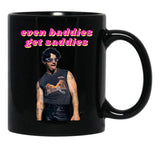 Even Baddies Get Saddies - Joe Jonas Black Coffee Mug, Gift Coffee Mug - Black