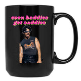 Even Baddies Get Saddies - Joe Jonas Black Coffee Mug, Gift Coffee Mug