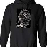 Eve Hoodie - Retro Graphic Pullover Hoodie for Men & Women - Black