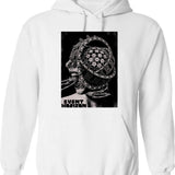Eve Hoodie - Retro Graphic Pullover Hoodie for Men & Women - White