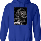 Eve Hoodie - Retro Graphic Pullover Hoodie for Men & Women - Blue