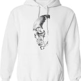 Evil Dead (2) Hoodie - Retro Graphic Pullover Hoodie for Men & Women - White