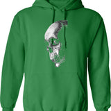 Evil Dead (2) Hoodie - Retro Graphic Pullover Hoodie for Men & Women - Green