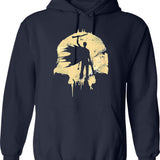 Evil Dead (3) Hoodie - Retro Graphic Pullover Hoodie for Men & Women - Navy