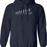 Evolution Of Man To Tennis Player Vintage Tennis Sport Gift Tennis Racket Hoodie - Navy