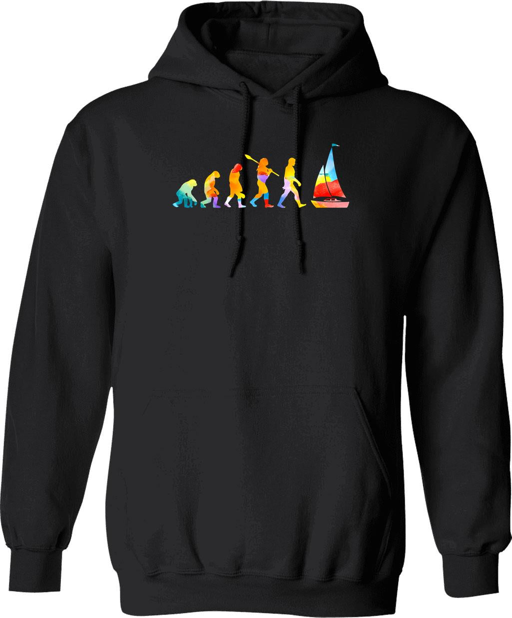 Evolution Surveyor Funny Survey Engineer Vintage Gift Hoodie - Black