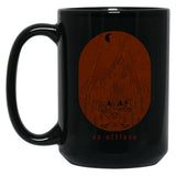 Ex Altiora Cover Black Coffee Mug, Gift Coffee Mug - Black