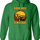 Excavator I Run Hoes For Money Construction Worker Hoodie - Green