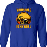 Excavator I Run Hoes For Money Construction Worker Hoodie - Blue