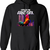 Excuse Me While I Whip This Out Vintage Hoodie - Black