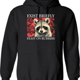 Exercise Your Demons Hoodie - Retro Graphic Pullover Hoodie for Men & Women - Black