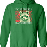 Exercise Your Demons Hoodie - Retro Graphic Pullover Hoodie for Men & Women - Green