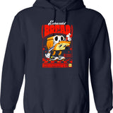 Exist Briefly Raccoon (1) Hoodie - Retro Graphic Pullover Hoodie for Men & Women - Navy