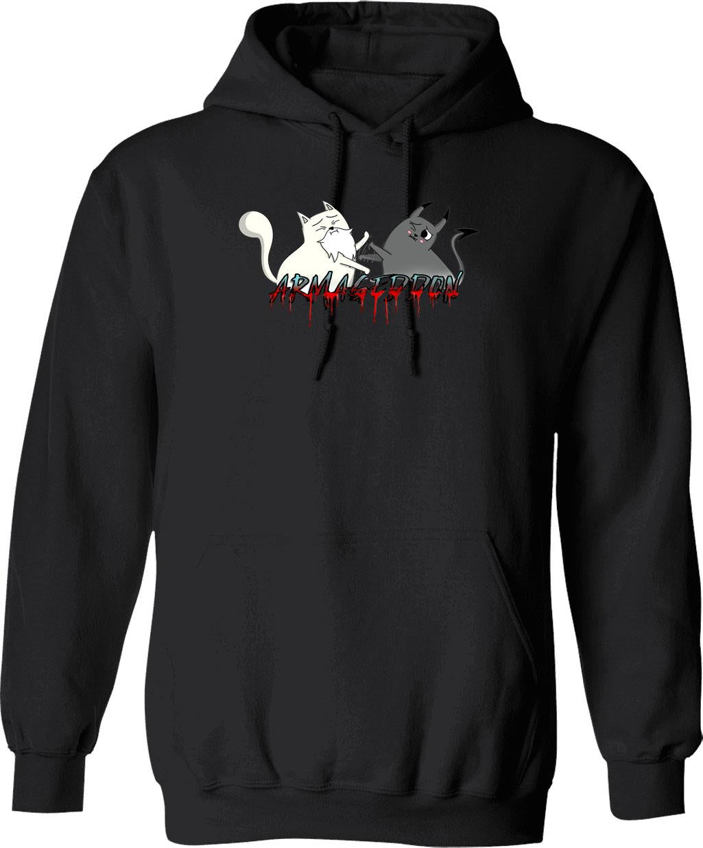 Exploding Kittens Graphic Pullover Hoodie - Black