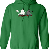 Exploding Kittens Graphic Pullover Hoodie - Green