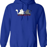 Exploding Kittens Graphic Pullover Hoodie - Blue