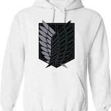 Exploded Solex 2 Hoodie - Retro Graphic Pullover Hoodie for Men & Women - White