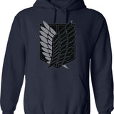 Exploded Solex 2 Hoodie - Retro Graphic Pullover Hoodie for Men & Women - Navy