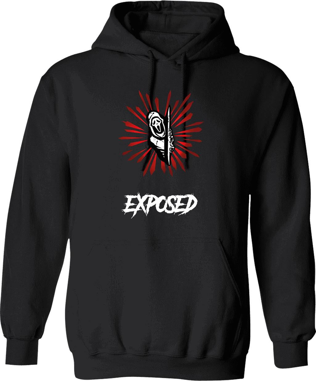 Exposed Camiseta Dead by Daylight dbd Ghostface Scream Classic Graphic Pullover Hoodie - Black