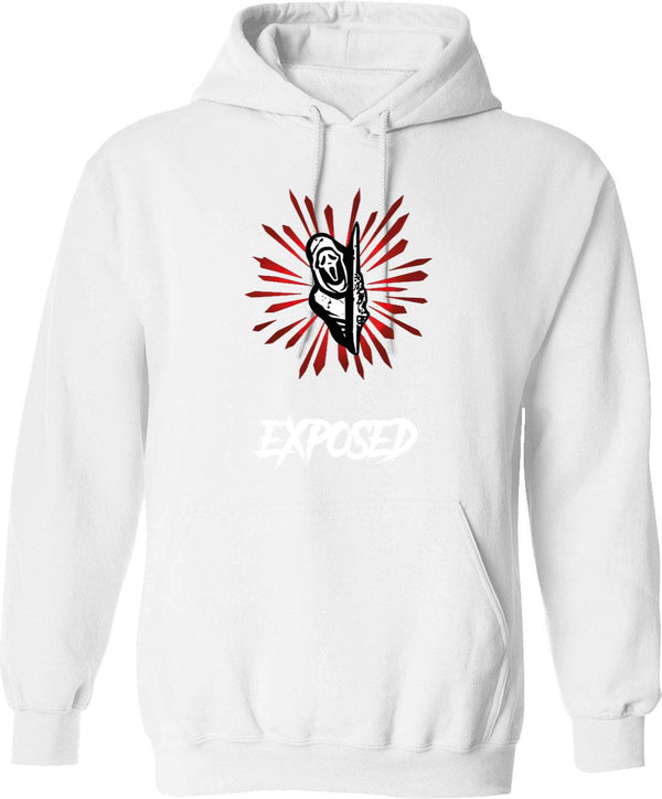Exposed Camiseta Dead by Daylight dbd Ghostface Scream Classic Graphic Pullover Hoodie - White