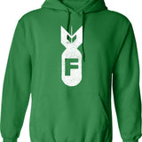 Eye Chart Test Hoodie - Retro Graphic Pullover Hoodie for Men & Women - Green