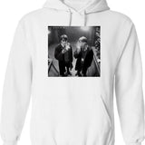F Bomb (distressed Design) (1) Hoodie - Retro Graphic Pullover Hoodie for Men & Women - White