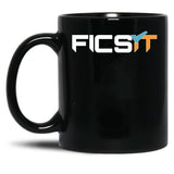 FICSIT Satisfactory Logo Classic Black Coffee Mug, Gift Coffee Mug