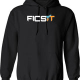 FICSIT Satisfactory Logo Classic Graphic Pullover Hoodie - Black