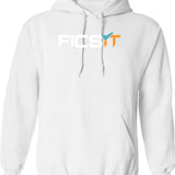 FICSIT Satisfactory Logo Classic Graphic Pullover Hoodie - White