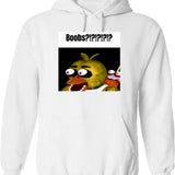 FNAF Bonnie Balls Graphic Pullover Hoodie - White
