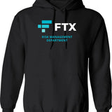 FTX Risk Management Department Fun Idea Graphic Pullover Hoodie - Black
