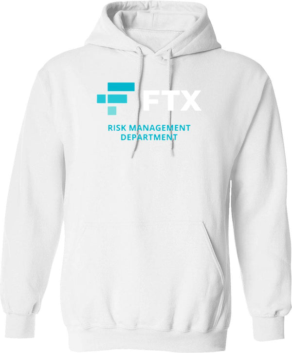 FTX Risk Management Department Fun Idea Graphic Pullover Hoodie - White