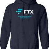 FTX Risk Management Department Fun Idea Graphic Pullover Hoodie - Navy