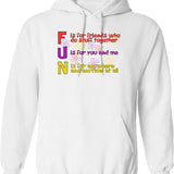 FUN Song (Spongebob Version) Graphic Pullover Hoodie - White