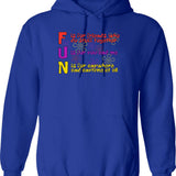 FUN Song (Spongebob Version) Graphic Pullover Hoodie - Blue