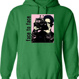 _face To Face Designrock Band Hoodie - Retro Graphic Pullover Hoodie - Green
